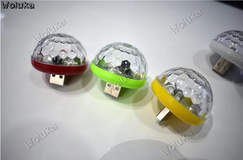 Маленький волшебный шар света RGB мобильный телефон usb Кристалл Волшебный