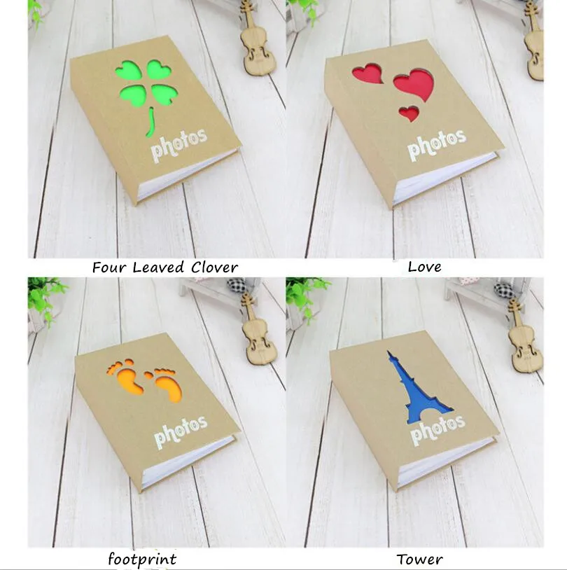 Альбом для фотографий 4x6 дюймов, 50 листов, 100 карманов, с выемкой, фотоальбом с рисунками из мультфильмов, Детские Альбомы для хранения картин