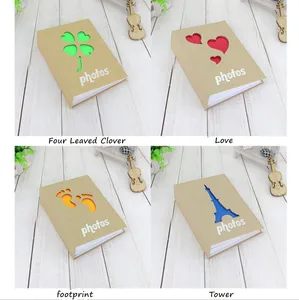 Альбом для фотографий 4x6 дюймов, 50 листов, 100 карманов, с выемкой, фотоальбом с рисунками из мультфильмов, Детские Альбомы для хранения картин