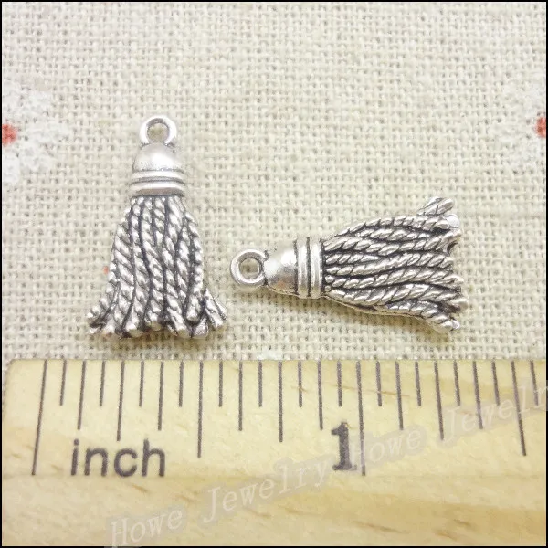 

Free shipping! 50pcs Vintage Charms Broom Pendant Antique silver Fit Bracelets Necklace DIY Metal Jewelry Making