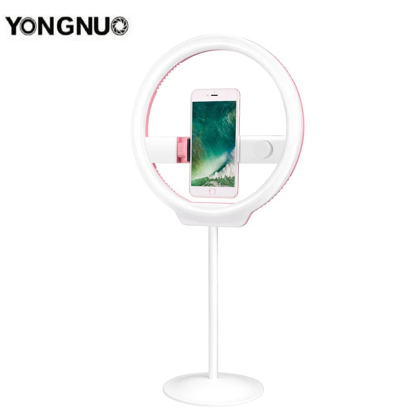 Кольцевой светильник YONGNUO YN128 светодиодный розовый для