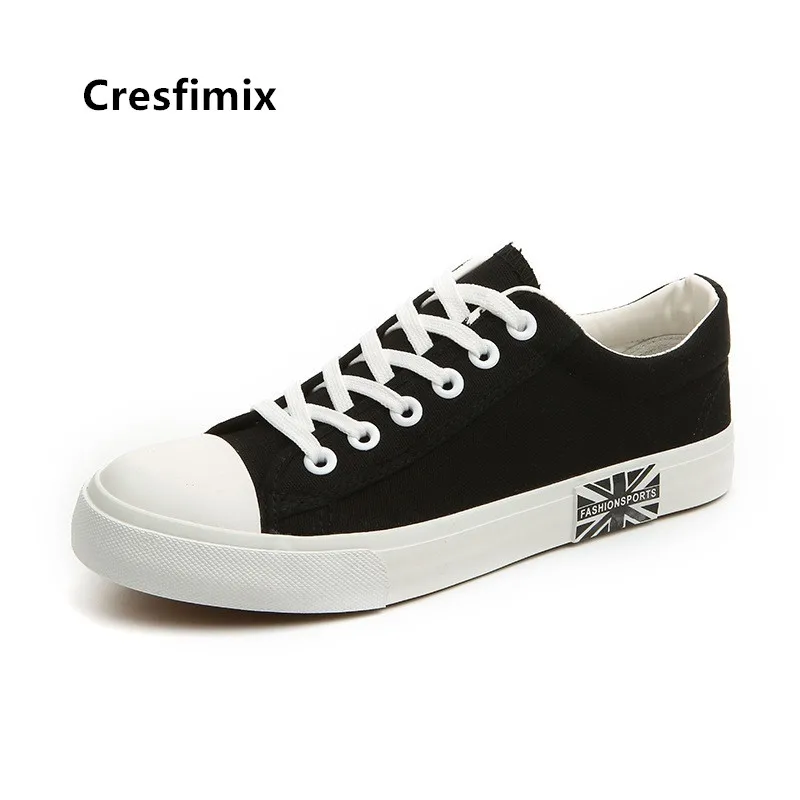 

Cresfimix Male Fashion White Comfortable Spring Canvas Shoes Men Cool Autumn Canvas Shoes Man Outside Shoes Mann Schuhe B5443c