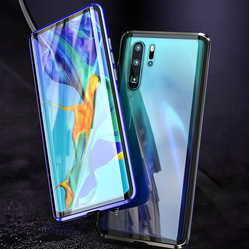 Чехол Toraise для Huawei P30 Pro полностью защищающий корпус на 360 градусов металлический