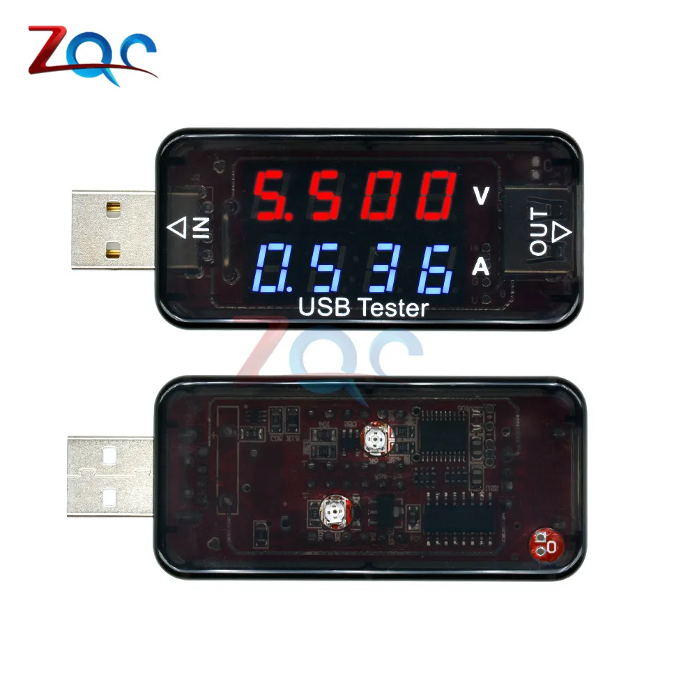 4-битный USB-зарядный детектор напряжения портативный измеритель тока и вольтметр