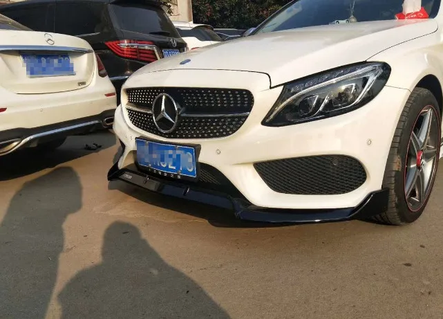 Для benz C-Class (W205) седан передний спойлер для губ ABS Материал праймер цветной
