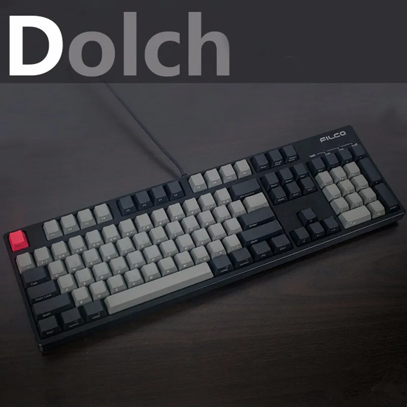 Крутой джаз черный серый смешанный Dolch толстый PBT 108 87 61 Keycap OEM профиль для Cherry MX переключатели клавиатура keycap добавить iso Mac ключ