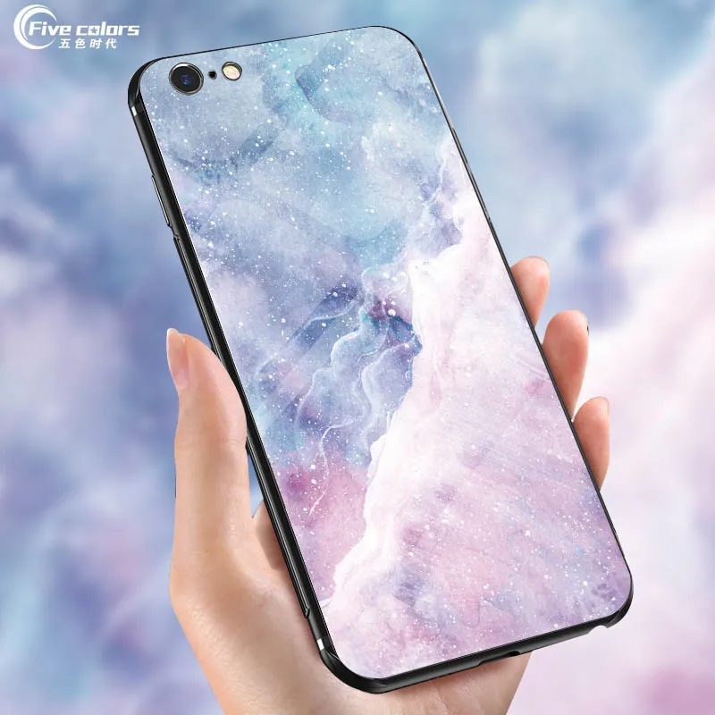 Tempered Glass Case For VIVO Y85 Star Space Patterned Y66 Y67 Y79 Y75s Y83 Y81 Y81s Cases Silicone Soft Edge Cover |