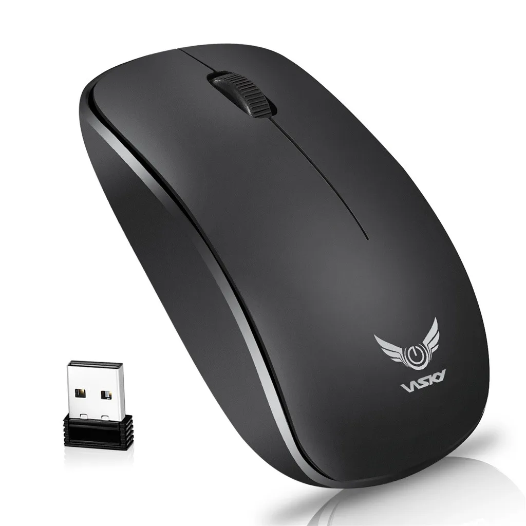 Перезаряжаемая беспроводная мышь T16 2 4G USB-приемник оптический датчик для ПК