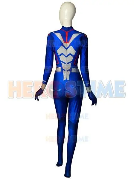 Custom Made Ant-Man and the Wasp Costume Spandex Printed Movie Superhero Cosplay Female Halloween Party Bodysuit |