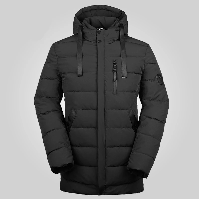 ZYFPGS 2018 новые зимние куртки для Для мужчин теплый с капюшоном Bubble Jacket Повседневное
