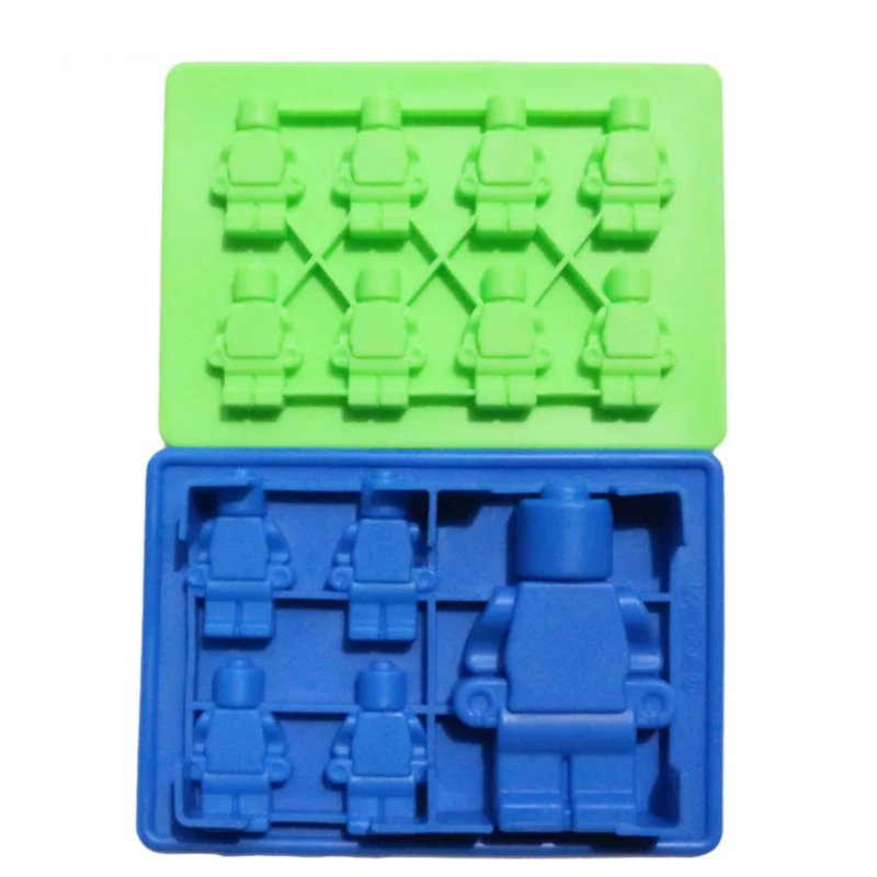 Инструменты для торта отверстия лего мини фигурка робот лоток с формой кубиков