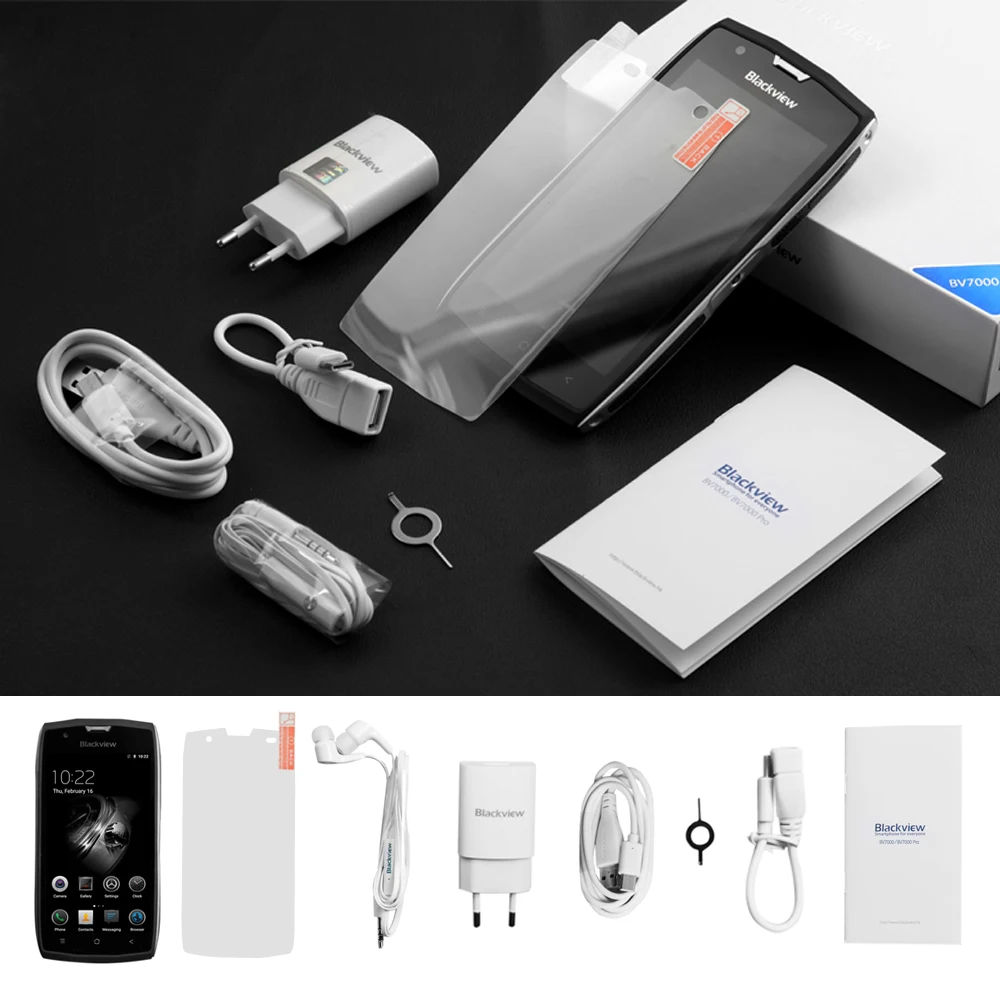 Blackview BV7000 телефон экран 5 0 дюймов Android 7 четырёхъядерный 2 Гб ОЗУ 16 ПЗУ|waterproof ip68