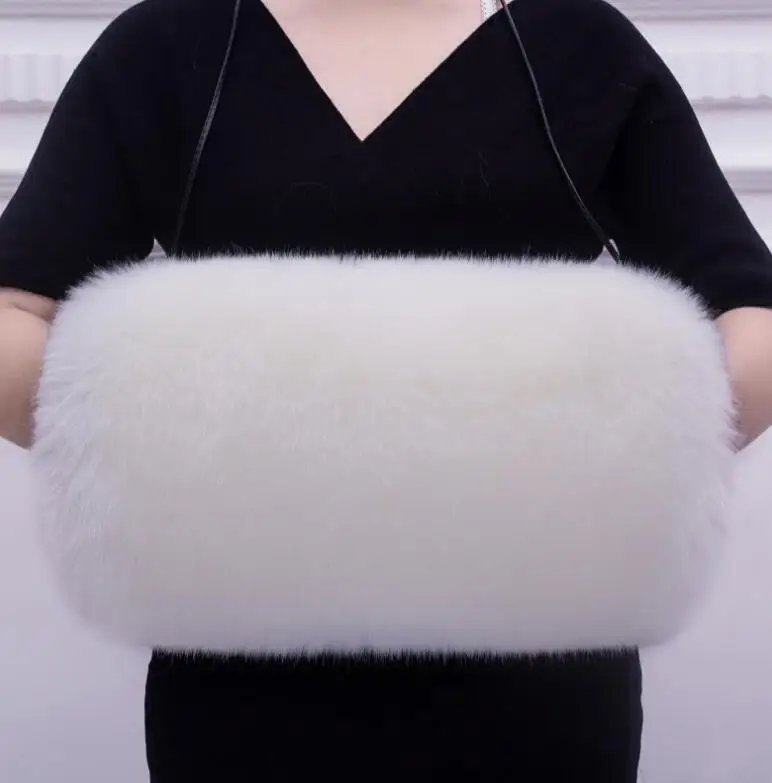 

Women's winter faux fur gloves lady's winter warm fleece lining thicken hand warmer
