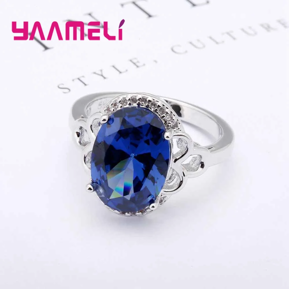 Женское кольцо из серебра 925 пробы с фианитом|crystal wedding ring|ring 925wedding rings |
