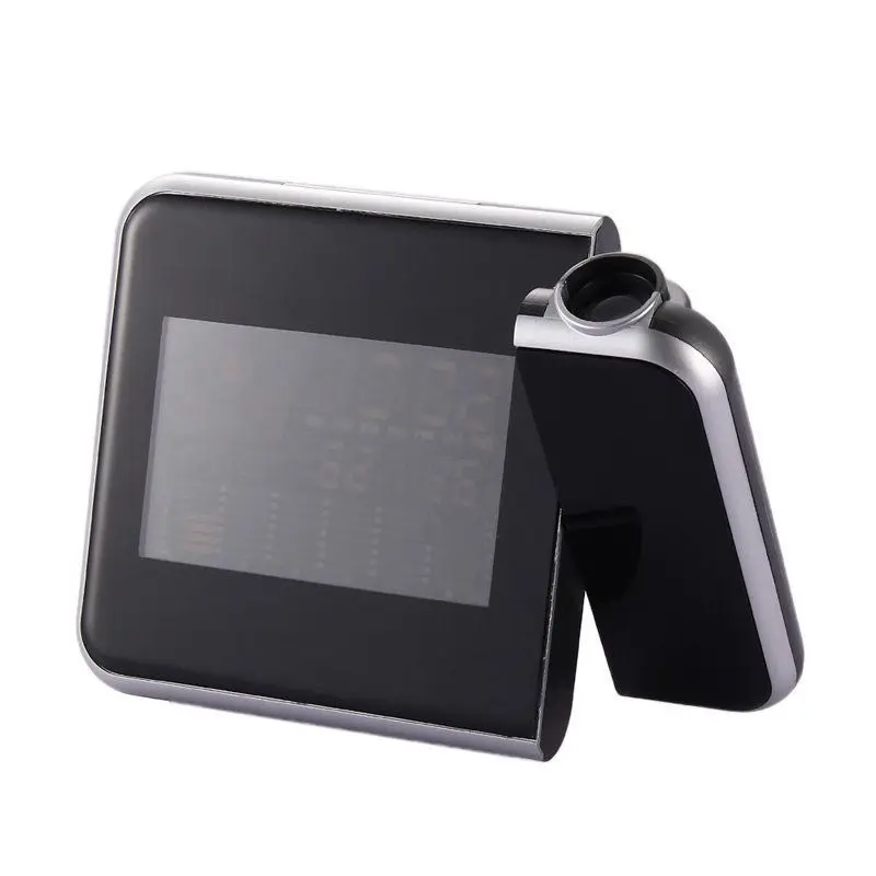 Светодиодный Будильник с проекцией температуры Настольный цифровой будильник цветным ЖК дисплеем и