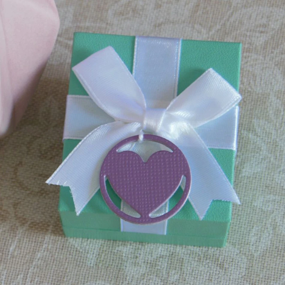 Naifumodo сердце штампы тег металлические трафареты для DIY Скрапбукинг новая