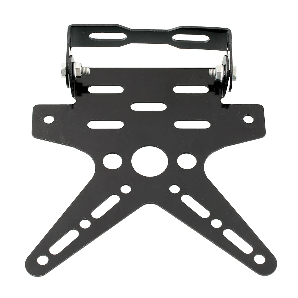Black Adjustable Custom Motorcycle Motor Motorbike Fender Eliminator Sport License Plate Bracket Metal Steel Dirt Bike Atv | Автомобили и