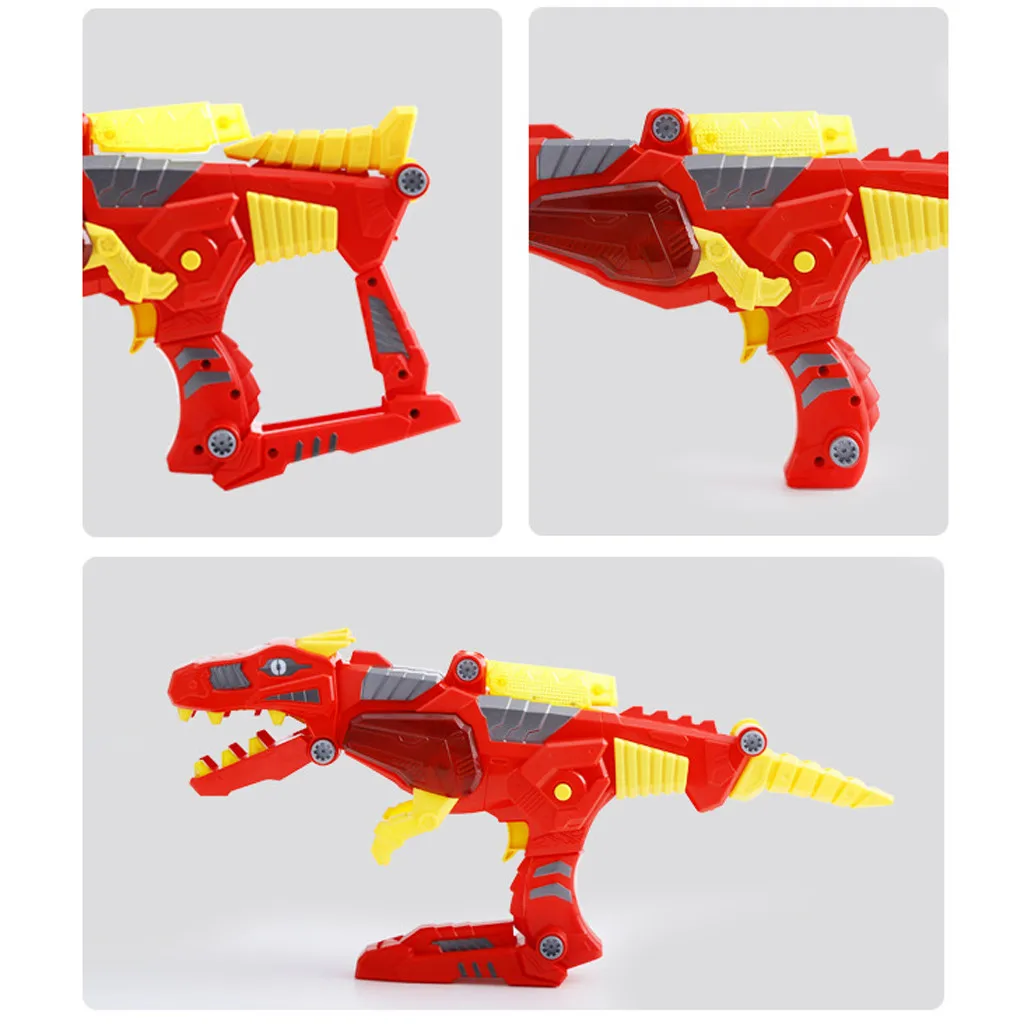 Transforming Dinosaur Toy Lights Sound 2 in 1 T-Rex Super Charge Morpher Toy Mascotas Animais electronicas gift for kid VB