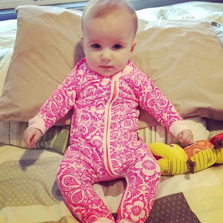 Ins * 2016 детские мальчики девочки хлопок длинный рукав детский комбинезон дети