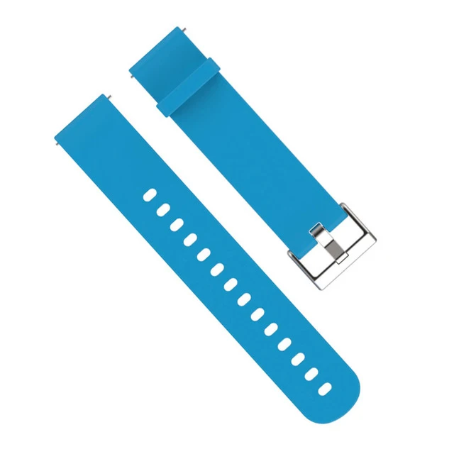 Blue Для Xiaomi Amazfit браслет ремешок 20 мм Универсальный силиконовый ремешок для часов Amazfit часы Молодежная версия Bip Сменный ремень - Цвет: Blue