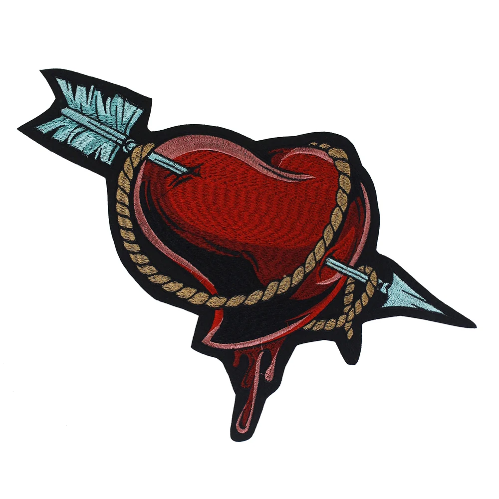 Вышивка Стрелка Любовь наклейка на ткань &quotСердце&quot Железный наклейках одежда