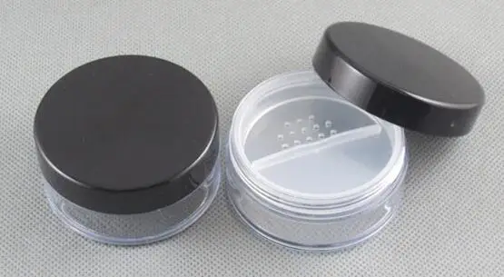 

50pcs plastic 20ml empty compact case for mineral powder, clear makeup compacts cases wholesale