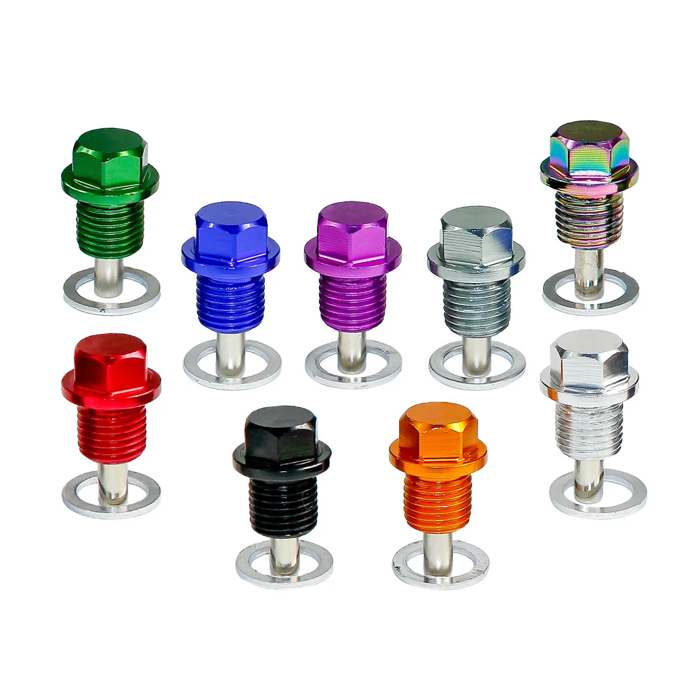 Магнитный Резьбовая Пробка M14 * P1.25MM Алюминиевый Болт/Картера сливная пробка Для