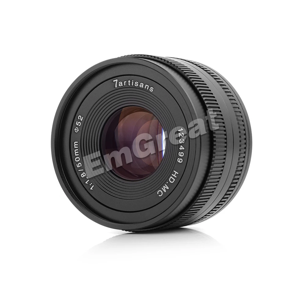 7artisans 50 мм F1.8 ручной фокусирующий объектив с фиксированным фокусным расстоянием для sony E-mount DSLR камер/адаптер объектива для камер Micro 4/3 камеры A6500 A6300 A6000 A7 X-A1 X-A2 E-PL1 E-PL2
