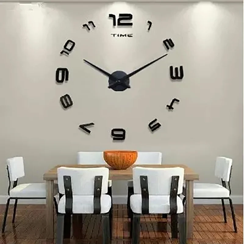 Новые светящиеся часы настенные часы Horloge 3d Diy акриловые зеркальные наклейки украшение дома гостиная кварцевые иглы люминова