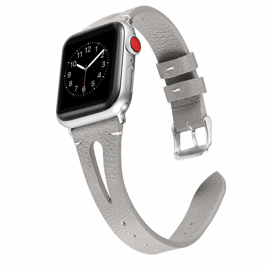 Ремешок кожаный для Apple Watch 42 мм 40 44 сменный Браслет с цветочным принтом iwatch Series 6 5 4