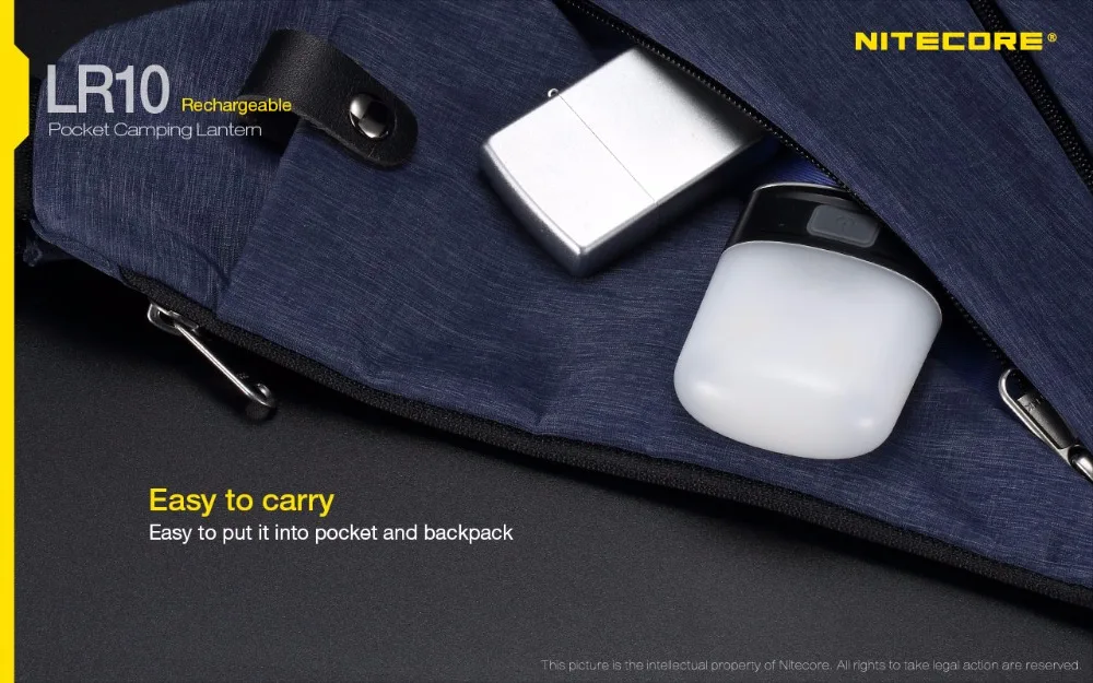 NITECORE LR10 панда USB перезаряжаемые Фонари 9* Высоко-ультратонкое естественное освещение CRI светодиодов Макс 240 люмен Открытый Кемпинг светильник со встроенным 1200 мАч батарея