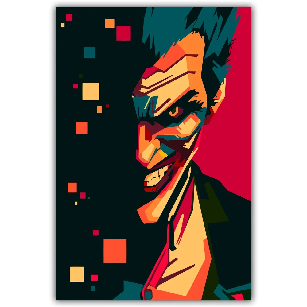 Joker Pop Art DIY Краска для рисования по номерам набор на холсте краска каллиграфия