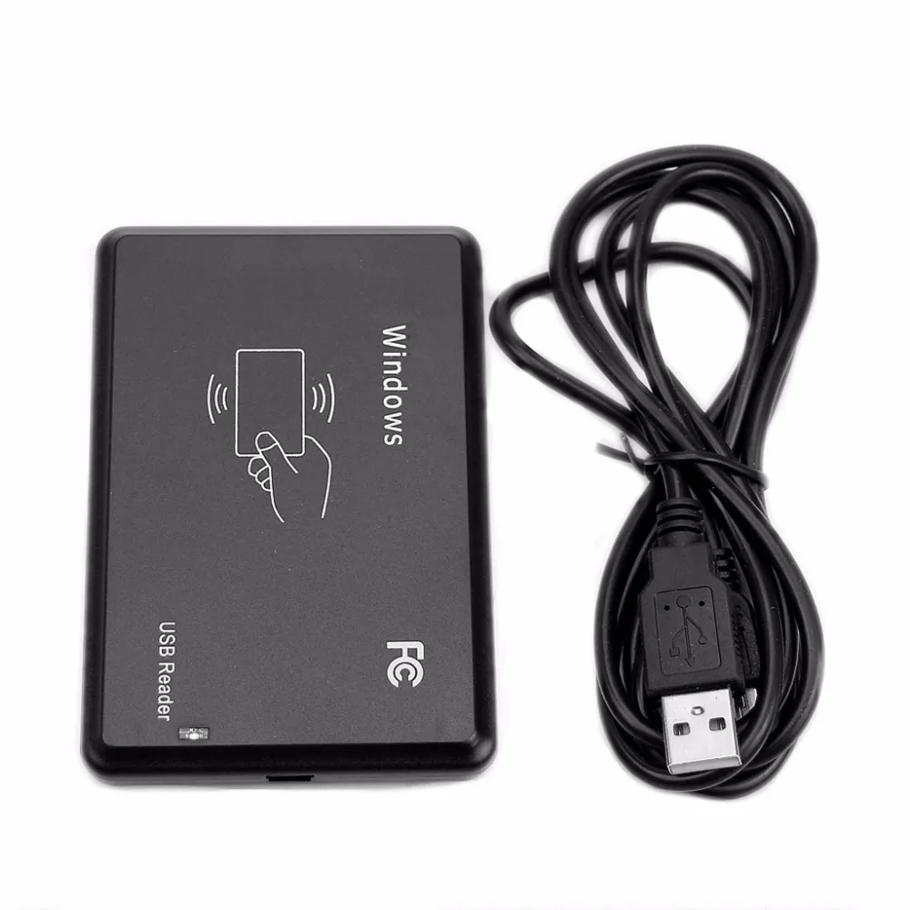 Для USB RFID Бесконтактный датчик приближения Смарт-считыватель ID карт 125 кГц EM4100 Window7 C26