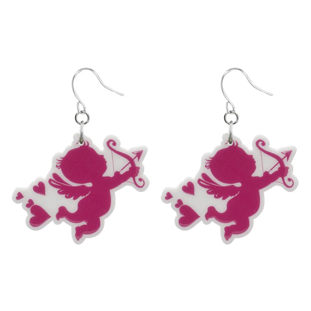 Модные подарочные украшения для девочек PrinSis акриловые розовые серьги-гвоздики