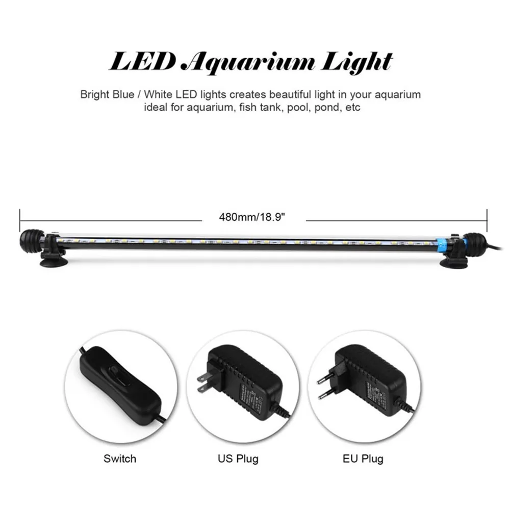 Светодиодсветильник подводная лампа для аквариума с европейской и американской