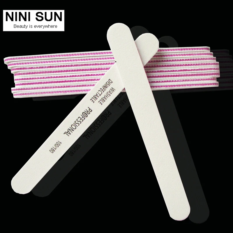 50 шт. акриловые пилки для ногтей 100/180|file 100/180|nail file 100/180acrylic nail |