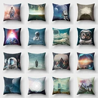 astronaut space cushion pillow cover waist throw case polyester 18 sofa decor home