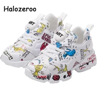 spring new kids pu leather shoes baby girls sport sneakers children mesh shoes boys fashion casual shoes soft brand trainer 2021