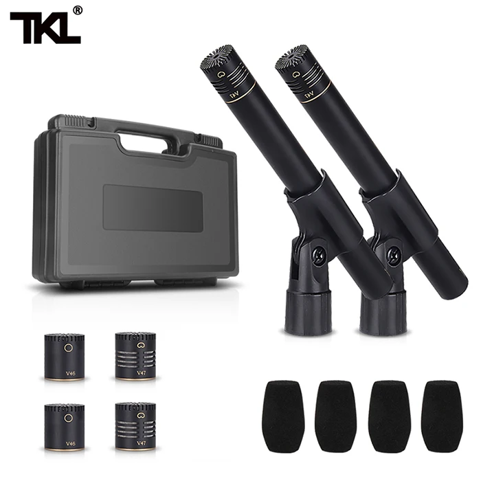 Combination 2 TKL 2-Pack карандаш конденсаторный микрофон Omni кардиоид суперкардиоида капсулы микрофон клип и портативный чехол для переноски - Цвет: Combination 2