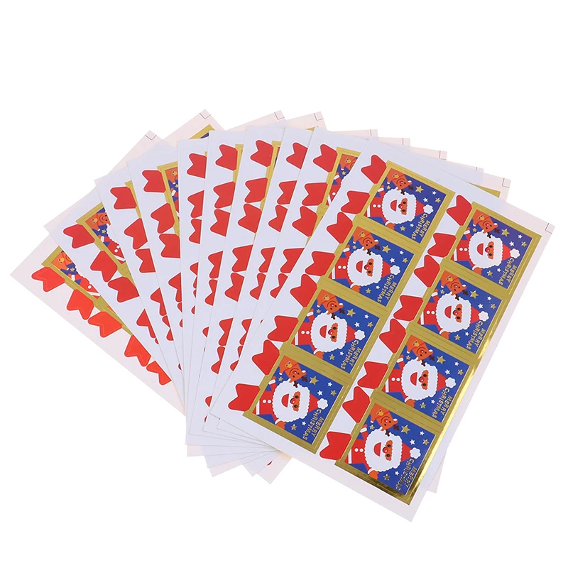 10 листов бумажная наклейка санта клаус|Канцелярские наклейки| |