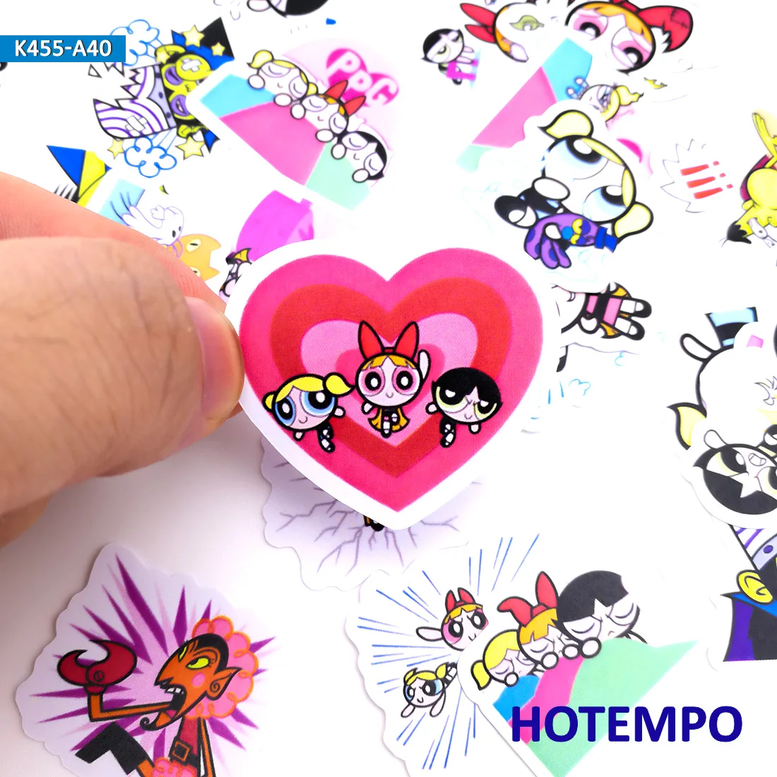 40 шт. милые Powerpuff Стикеры для девочек канцелярские наклейки для скрапбукинга DIY Детские буквы дневник наклейки Pegatinas
