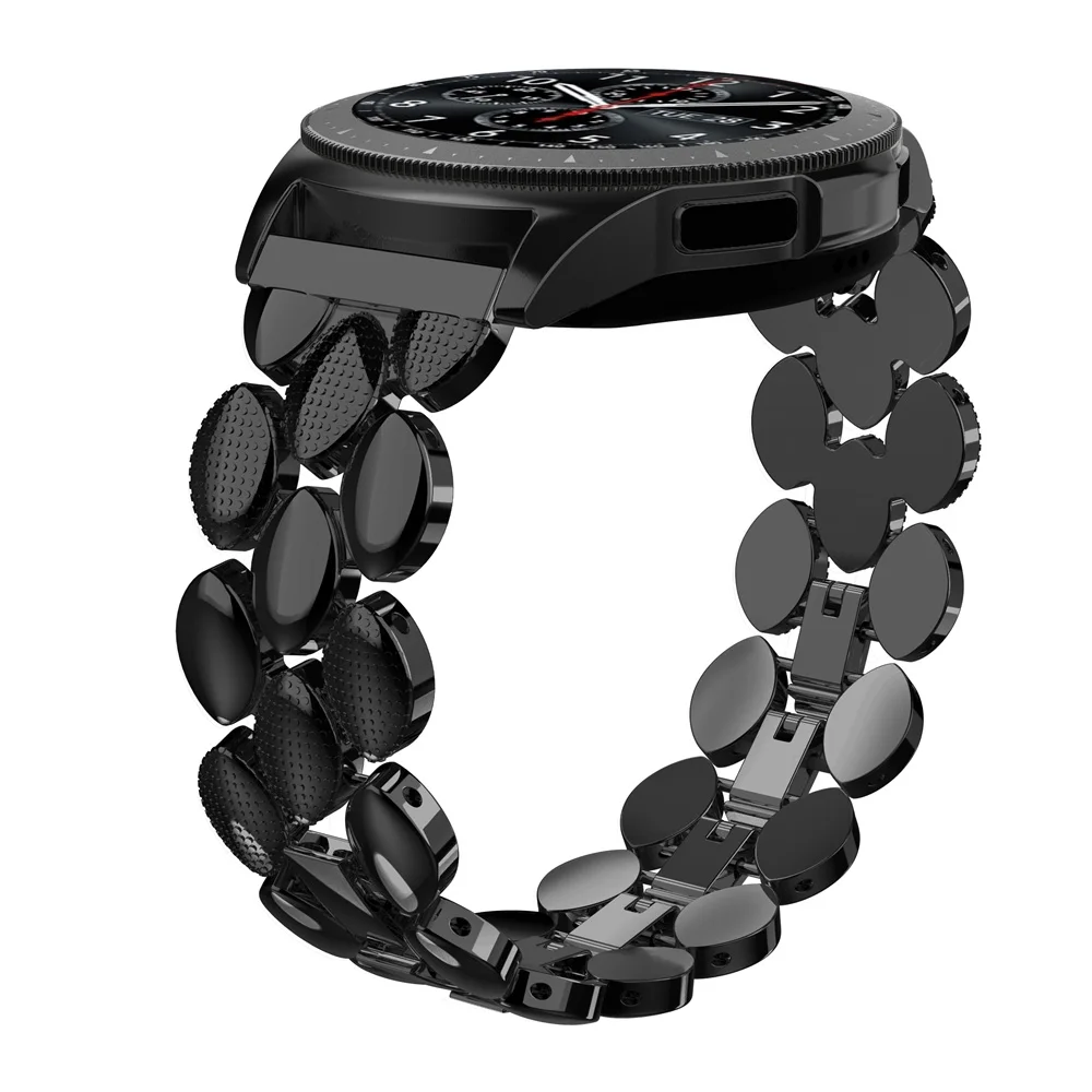 Черный Ремешок из нержавеющей стали для samsung Galaxy Watch браслет классический ремешок для часов 20 мм Ширина металлический ремешок для samsung Galaxy 42 мм ремешок для часов - Цвет ремешка: Черный
