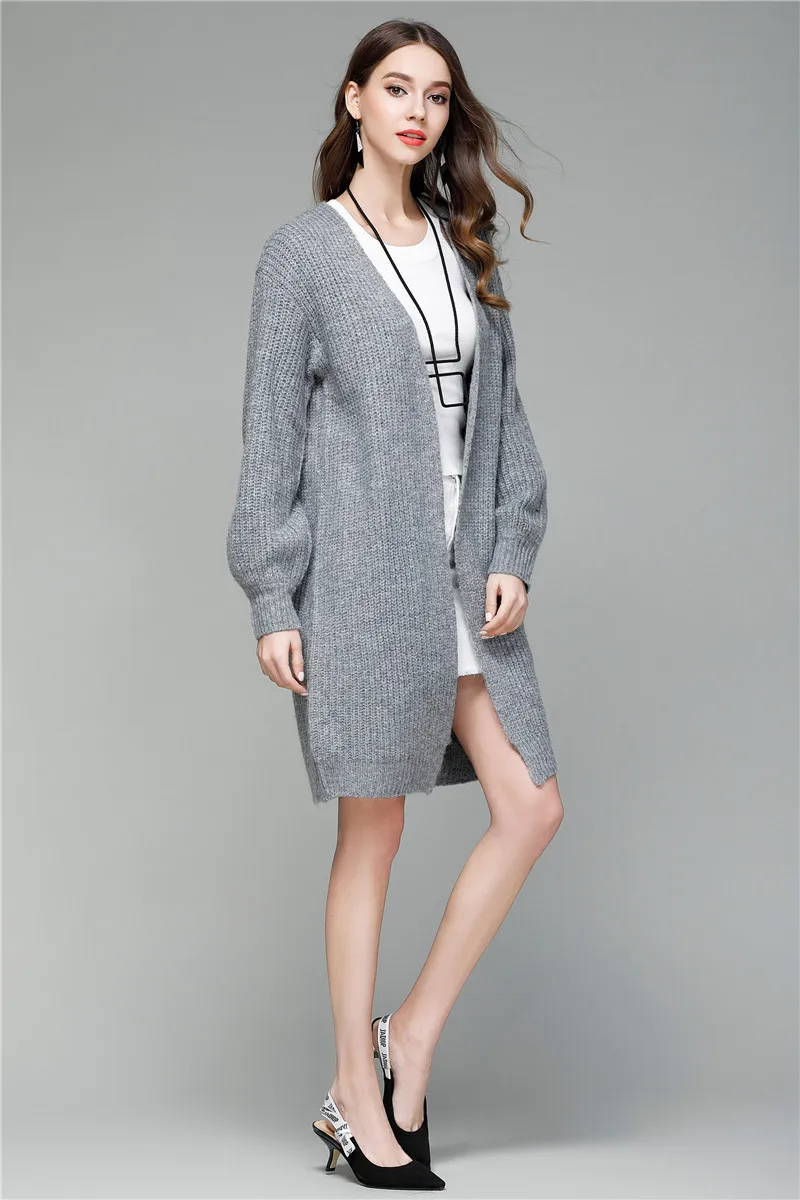 SZCHORIA New Casual Winter Women Sweater Cardigan Long Sleeve Knitted Open Front Knitting Full length Outerwear Coat |