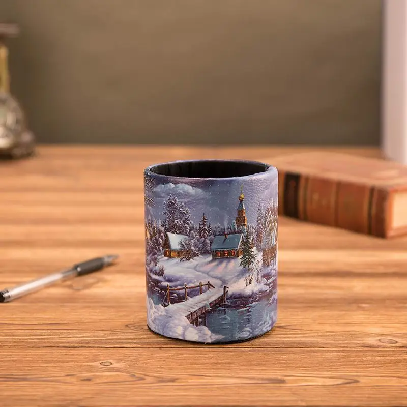 Античная Винтаж синий желтый карта мира пенал классический Дизайн подарок из