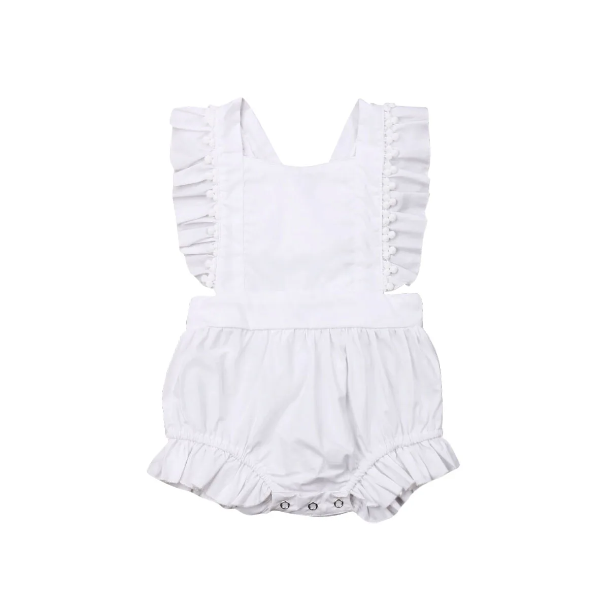 Canis/Летний однотонный Комбинезон для маленьких девочек с рисунком