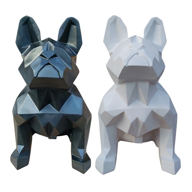 Геометрические фигурки французских бульдогов украшение для дома комнаты
