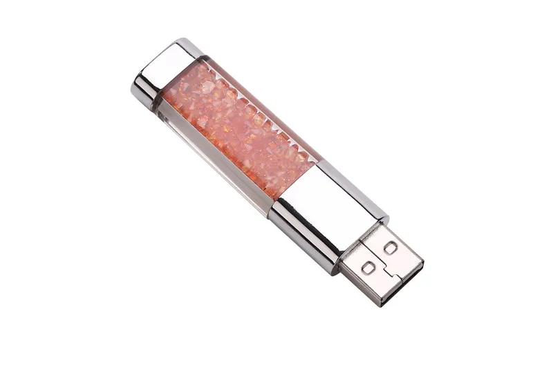 JASTER USB 2,0 модный Кристальный подарок USB флеш-накопитель прозрачный флеш-накопитель 4 ГБ 16 ГБ 32 ГБ 64 Гб карта памяти usb U диск логотип клиента