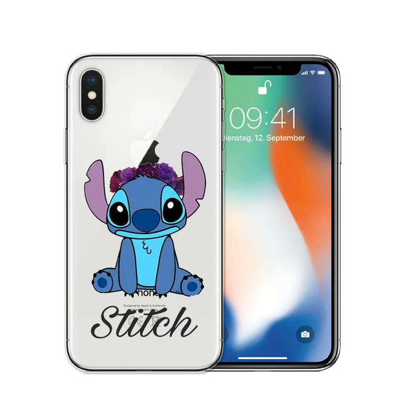 Чехол для телефона с рисунком стежка, чехол для iPhone 6 s 6 S 7 8 Plus X, Мягкий силиконовый чехол из ТПУ для iPhone XS MAX XR 5S SE, задняя крышка