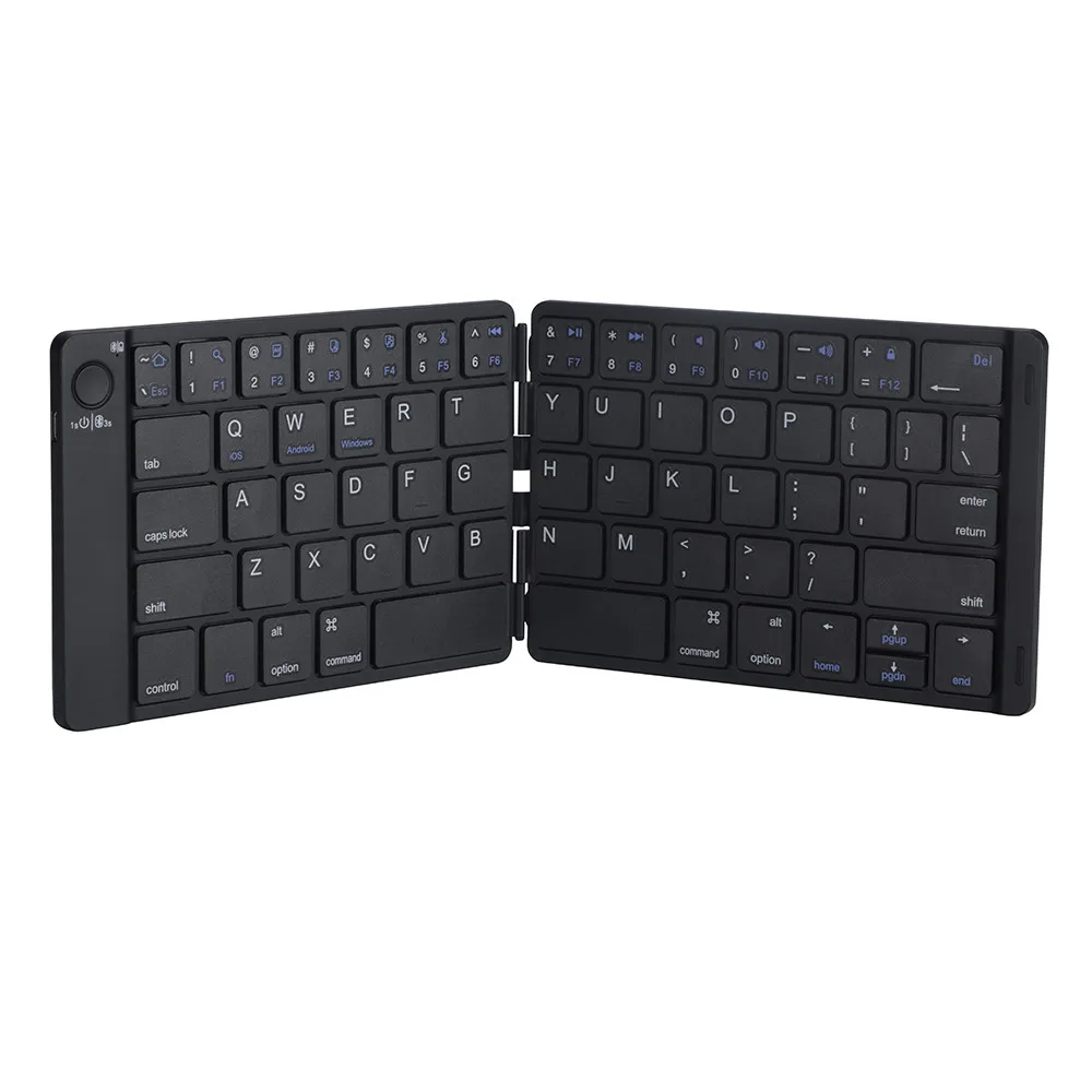 OMESHIN Складная Bluetooth клавиатура ультра тонкая Складная мини Bluetooth клавиатура для Android Windows Mac 118A