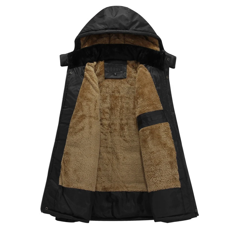 Мужская теплая зимняя куртка на флисовой подкладке с капюшоном|warm winter|warm winter jackets